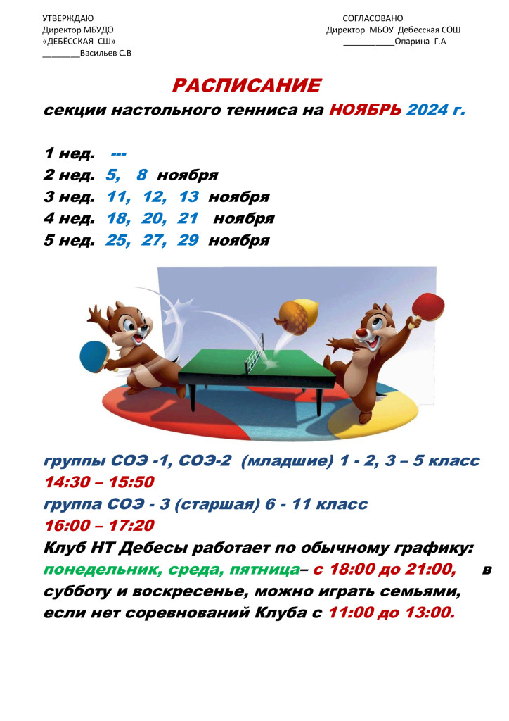 Клуб НТ Дебесы  в  Дебесской  школе им. Л.В. Рыкова - расписание работы клуба