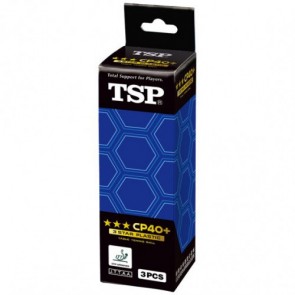 TSP 3* пластик (CP40+) 3 шт. белые