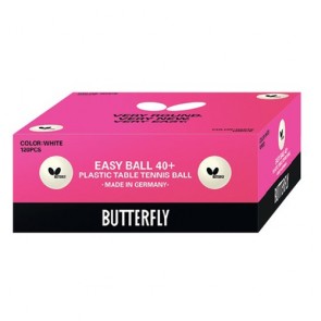 Butterfly 1* пластик (40+) 120 шт. белые