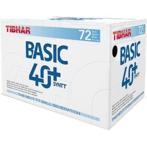 Tibhar Basic SynTT 1* пластик (40+) 72 шт. белые