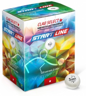 Start-line Club Select 1* пластик (40+) 120 шт. белые