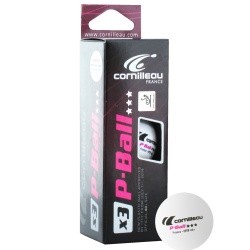 Cornilleau P-Ball 3* пластик (40+) 3 шт. белые