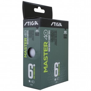 Stiga Master 1* пластик (40+) 6 шт. белые