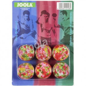 Joola Multicolor Assorted 1* целлулоид (40) 6 шт. разноцветные