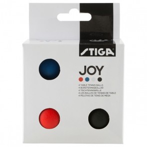 Stiga Joy 1* пластик (40+) 4 шт. разноцветные