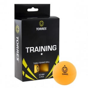 Torres Training 1* пластик (40+) 6 шт. оранжевые