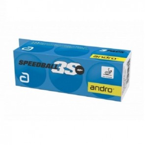 Andro 3* Speedball-3S 40+ Plastic ABS x3 White