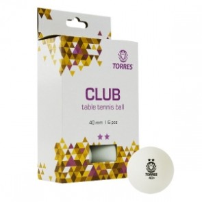 Torres 2* Club 40+ Plastic x6 White