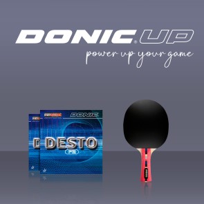 Donic WALDNER DICON concave with DESTO F2 rubbers