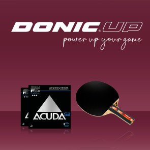 Donic WALDNER SENSO CARBON with ACUDA S2 rubbers