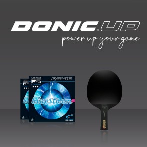 Donic WALDNER BLACK DEVIL CB concave with BLUESTORM Z1 rubbers