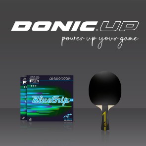 Donic ORIGINAL NO.1 concave with BLUEGRIP S1 rubbers