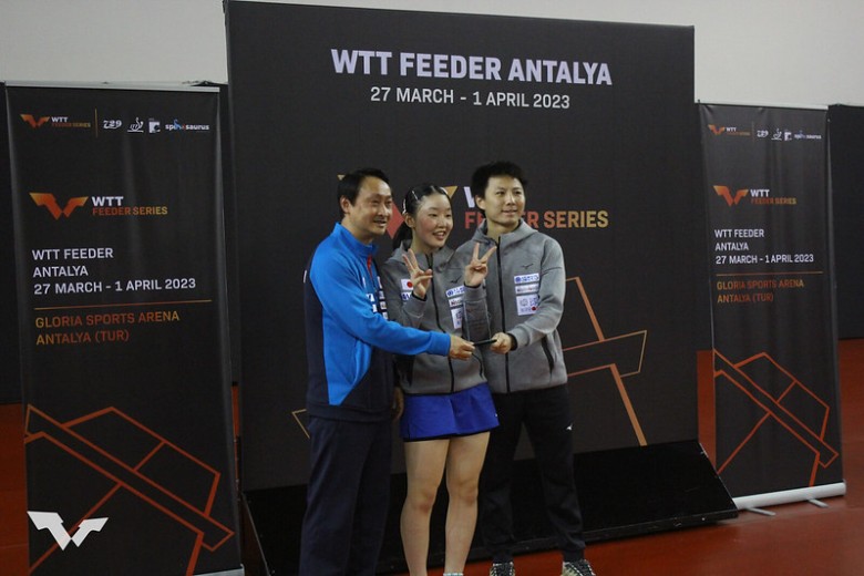 Андреас Левенко и сестра Харимото Мива чемпионы WTT Feeder Antalya 2023