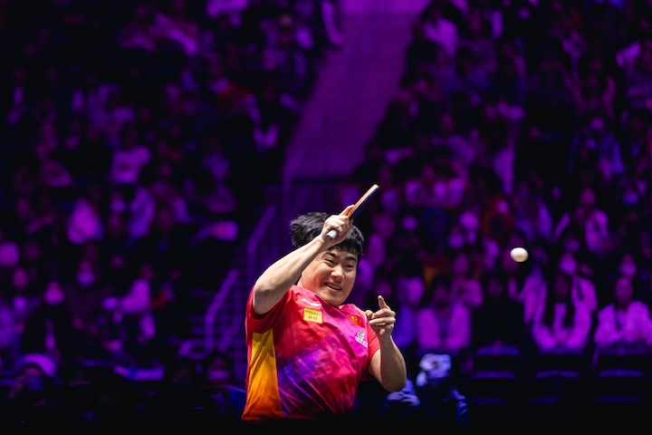 Лян Цзинкун побеждает на WTT Champions Incheon 2024