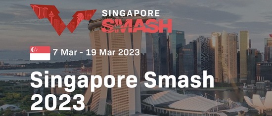 Стартовал 1-й круг личного турнира на WTT Grand Smash в Сингапуре-2023