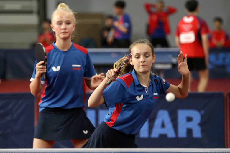 Василиса Данилова и Настя Береснева на Croatia JC Open 2019 - настольный теннис фото