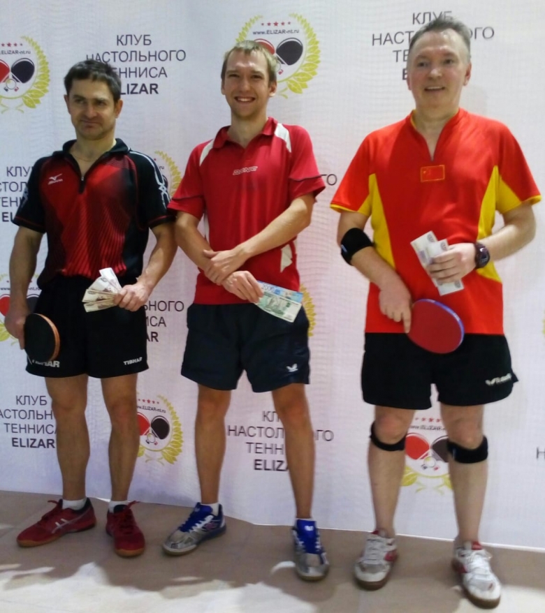 Тройка призеров Elizar club - настольный теннис фото