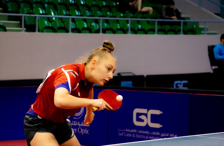 Князева Софья на Oman J&C Open 2019 - настольный теннис фото