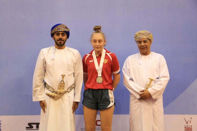 Софья Князева - 1 место на Oman J&C Open 2019 - настольный теннис фото