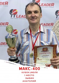 Победитель Кубка Июля МАКС-400 Зыбин Анатолий 