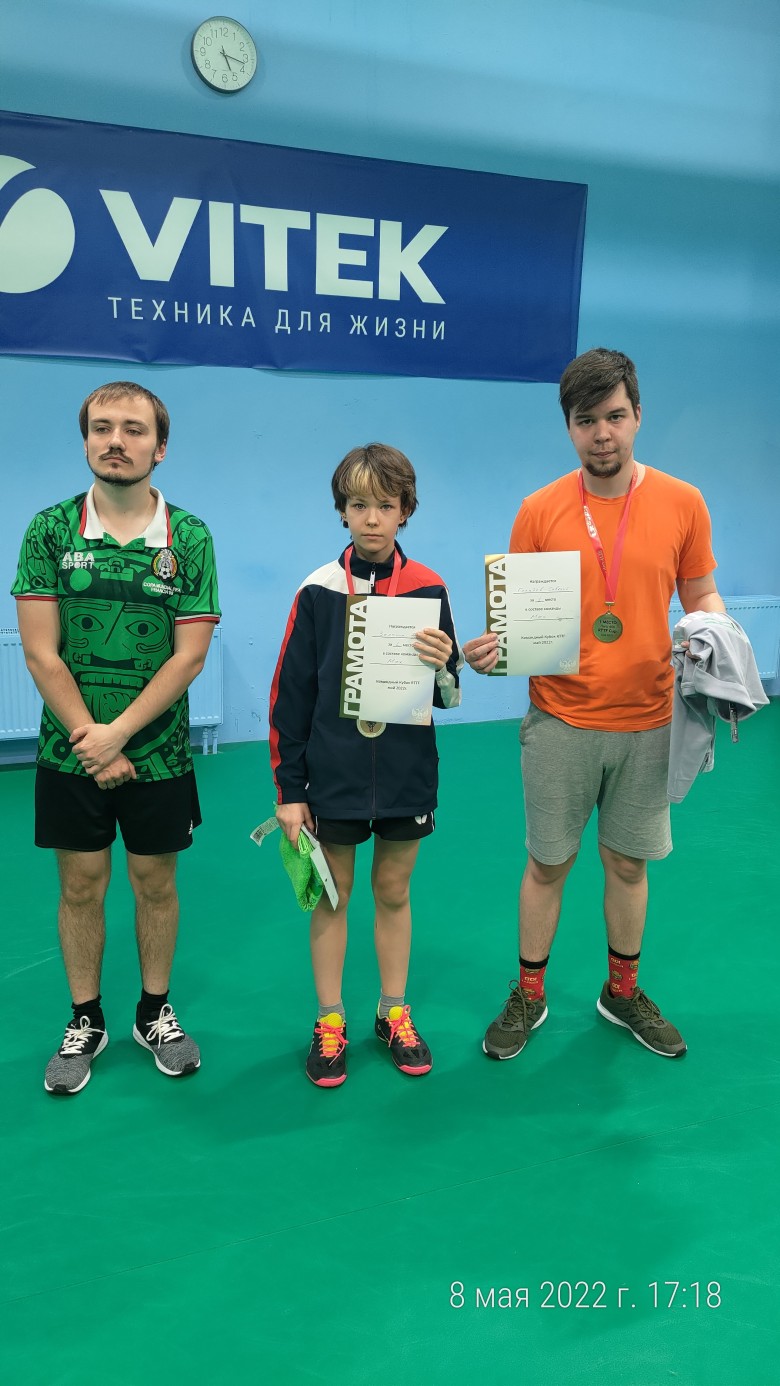 Команда Мох - победители Кубка RTTF - настольный теннис фото
