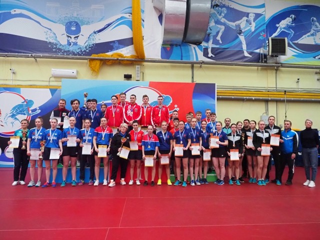 пр 22 победители команды - настольный теннис фото