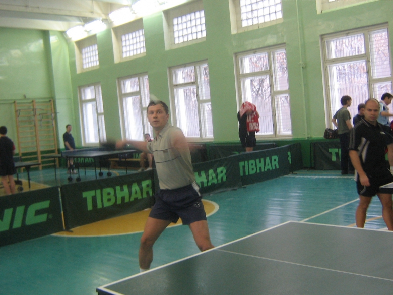 Открытие турнира  -Сергеев Михаил - настольный теннис фото