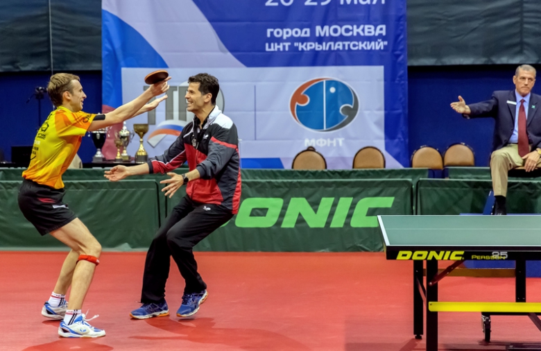 Шибаев и Приморац - настольный теннис фото