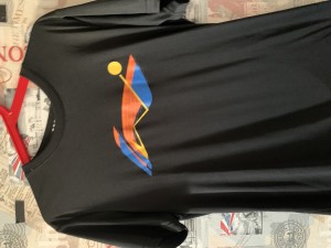 Футболка Li-Ning с эмблемой черная новая
