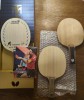 Timo boll 30th edition new blade; Butterfly viscaria silver teg; Butterfly Petr korbel; Schlager carbon no number