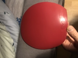 [продано] Продам накладку тенерджи 19 красную Макс толщины обрез под вискарию в состоянии пробы 