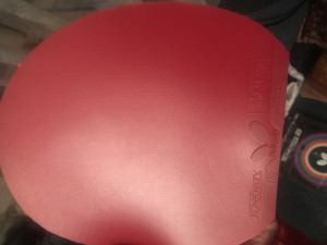[продано] Продам накладку тенерджи 05 красную Макс толщины обрез под вискарию с запасом проба , японского рынка 