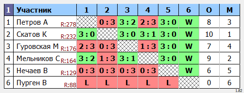 результаты турнира Max-300