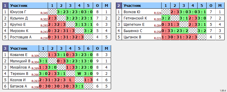 результаты турнира Макс-350