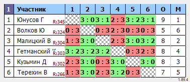 результаты турнира Макс-350
