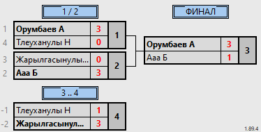 результаты турнира 