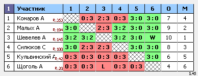 результаты турнира Мытищи