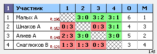 результаты турнира Мытищи