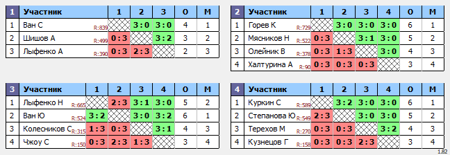 результаты турнира Белые молнии МГУ