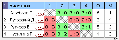 результаты турнира Макс-250