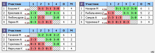 результаты турнира Макс-310