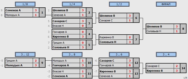 результаты турнира Открытое первенство Михнево