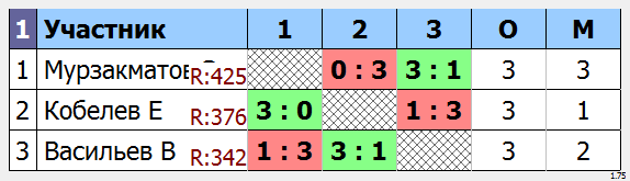 результаты турнира Мытищи-430