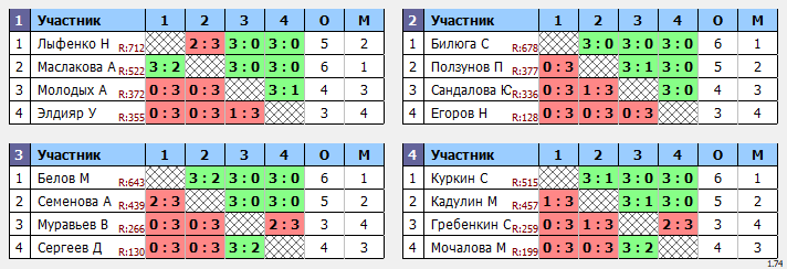 результаты турнира Белые молнии МГУ