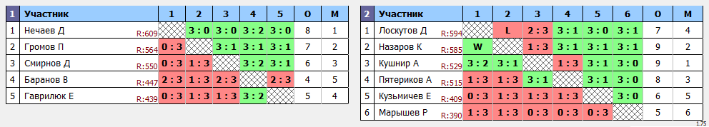 результаты турнира Открытый турнир Yastrebschool