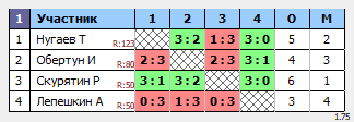результаты турнира МАКС-315