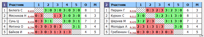 результаты турнира Белые молнии МГУ