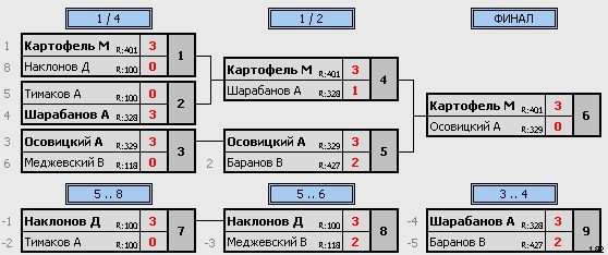 результаты турнира Свободный дивизион